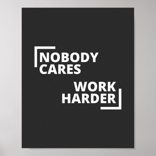 Niemand maakt werk harder poster (Voorkant)