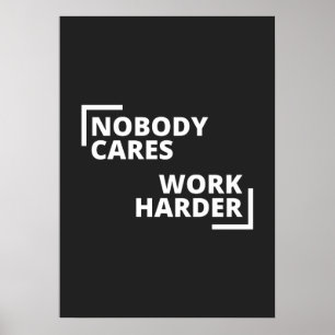 Niemand maakt werk harder poster