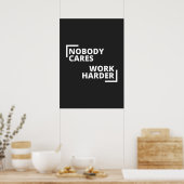 Niemand maakt werk harder poster (Keuken)