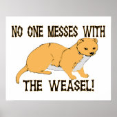 Niemand maakt zich met de Weasel bezig Poster (Voorkant)