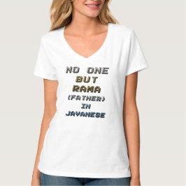 NIEMAND MAAR RAMA, VADER IN JAVANESE 2 T-SHIRT
