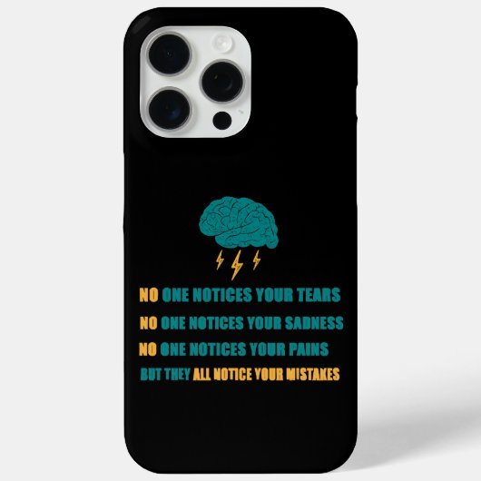 Niemand merkt uw verdriet Case-Mate iPhone case (Achterkant)