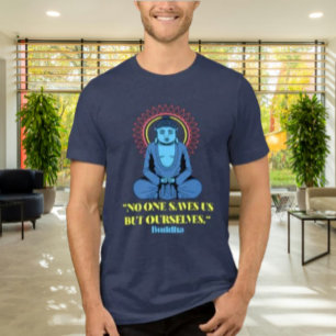Niemand Redt Ons Behalve Onszelf – Buddha Citat Sh Tri-Blend Shirt