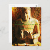 Niemand redt ons maar onszelf Boeddha Quote Briefkaart (Voorkant / Achterkant)