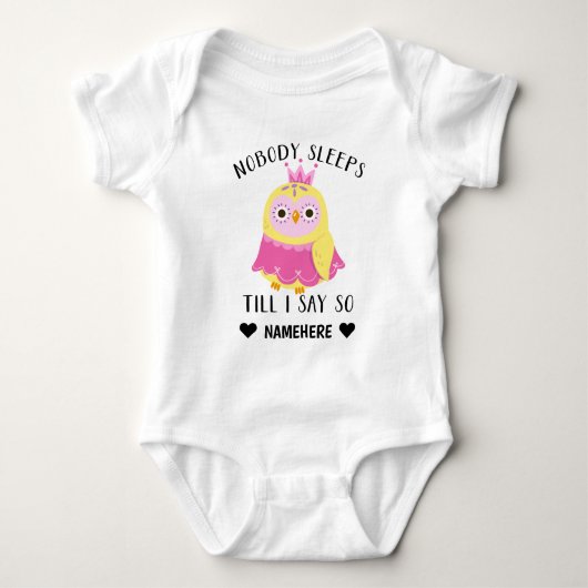 Niemand slaapt tot ik zeg. romper (Voorkant)