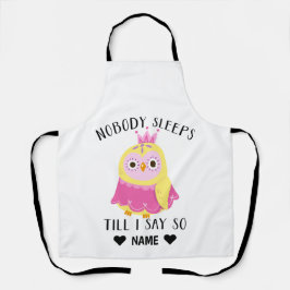 Niemand slaapt tot ik zeg. schort