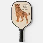 Niemand slaat de tijger aan pickleball paddle (Achterkant)