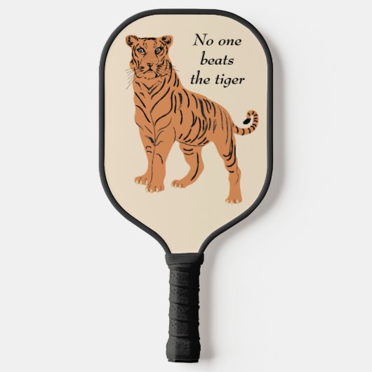 Niemand slaat de tijger aan pickleball paddle (Achterkant)