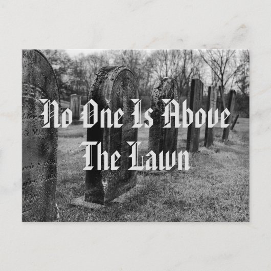 Niemand staat boven de wet briefkaart (Voorkant)