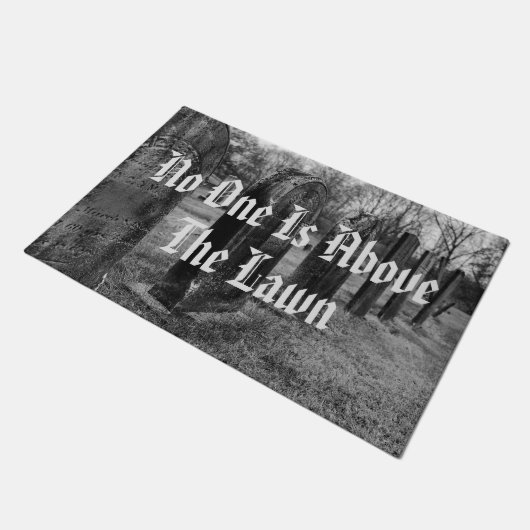 Niemand staat boven de wet deurmat (Schuin)