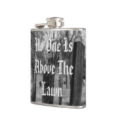 Niemand staat boven de wet heupfles (Links)