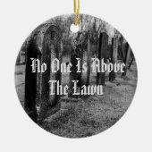 Niemand staat boven de wet keramisch ornament (Voorkant)