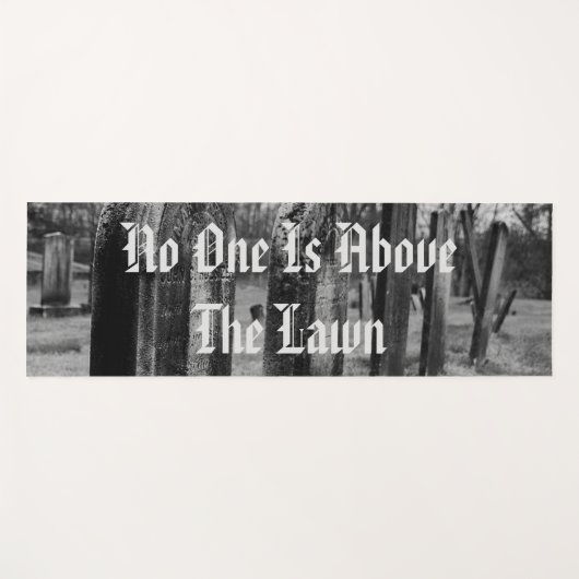 Niemand staat boven de wet yogamat (Voorkant (horizontaal))