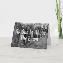 Niemand Staat Boven Het Gazon Kaart