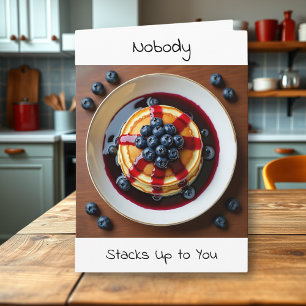 Niemand stapelt zich op voor jou   Fijne verjaarda Kaart