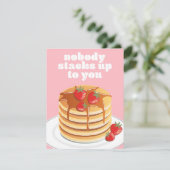 Niemand stapt op je in feestdagenkaart (Staand voorkant)