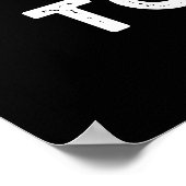 Niemand stoot op je grappige Pancake Pun Dark BG Poster (Hoek)