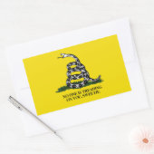 Niemand treedt je op de tenen, schatje rechthoekige sticker (Envelop)