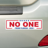 NIEMAND UIT FLORIDA 2024 BUMPERSTICKER (Op auto)