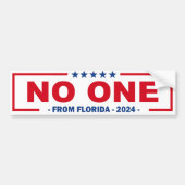 NIEMAND UIT FLORIDA 2024 BUMPERSTICKER (Voorkant)