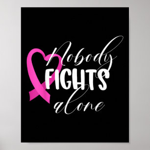 Niemand vecht alleen _ Borstkanker Poster