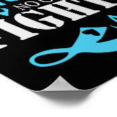 Niemand vecht alleen diabetes Ondersteun diabetes  Poster (Hoek)