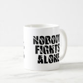 Niemand vecht alleen - Label Team Koffiemok (Voorkant rechts)