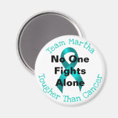 Niemand vecht alleen - Ovariumkanker Magneet (Voorkant / Achterkant)