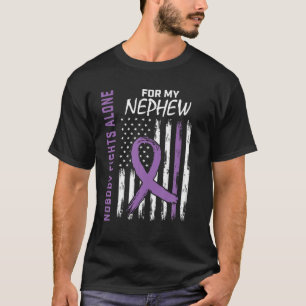Niemand vecht alleen over Nephew Epilepsy Bewusthe T-shirt