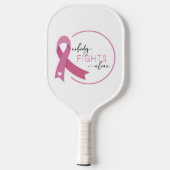 Niemand vecht alleen Pink Ribbon Pickleball Paddle (Achterkant)