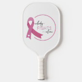 Niemand vecht alleen Pink Ribbon Pickleball Paddle (Voorkant)