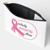 Niemand vecht alleen roze lint etui (Open)