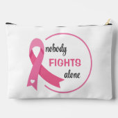 Niemand vecht alleen roze lint etui (Achterkant)