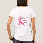 Niemand vecht alleen roze lint t-shirt (Achterkant)