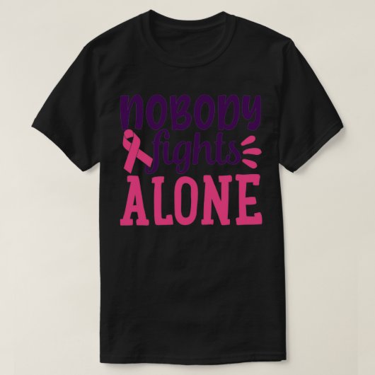Niemand vecht alleen t-shirt (Design voorkant)