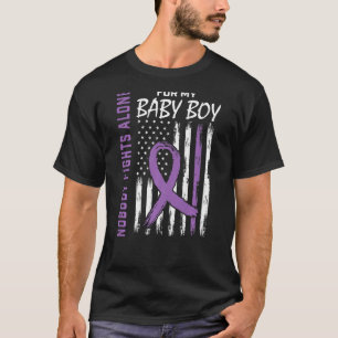 Niemand vecht alleen tegen babyjongen Zoon Lupus B T-shirt