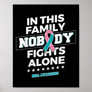 Niemand vecht alleen tegen BRCA-bewustzijn Poster