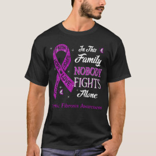Niemand vecht alleen tegen cystic fibrosis t-shirt