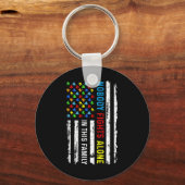 Niemand vecht alleen tegen de Amerikaanse vlag Puz Sleutelhanger (Voorkant)