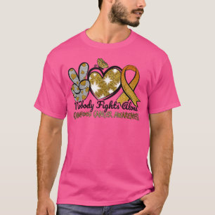 Niemand vecht alleen tegen kinderkanker Leo T-shirt