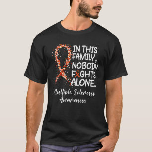Niemand vecht alleen tegen Oranje lintmultiplexen T-shirt
