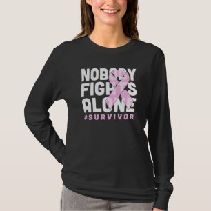 Niemand vecht alleen tegen overlevende Shirt borst