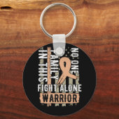 Niemand vecht tegen bewustzijn van endometriumkank sleutelhanger (Voorkant)