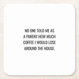 Niemand vertelde me als een ouder meme Onderzetter