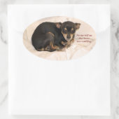 Niemand vertelde me dat de Kerstman keek. Ovale Sticker (Tas)