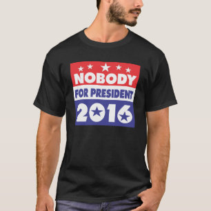 Niemand voor president 2016 t-shirt