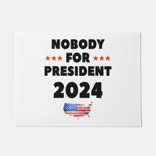 Niemand voor President 2024 Deurmat (Voorkant)