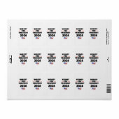 Niemand voor President 2024 Etiket (Full Sheet)