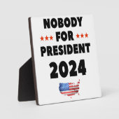 Niemand voor President 2024 Fotoplaat (Voorkant)