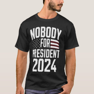 Niemand voor President 2024, grappige politieke ve T-shirt